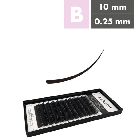 Kalentin Extensiones De Pestañas Clásicas Curva B 0,25 10mm